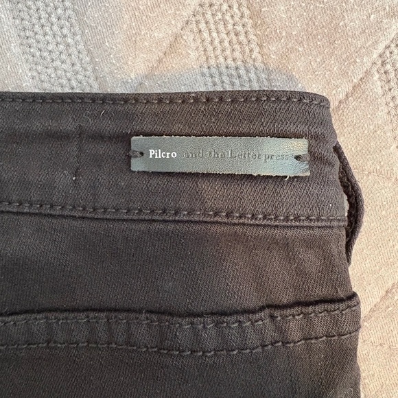 Anthropologie Pilcro and the Letterpress Jeans High Rise Skinny Black Denim  25 - Picture 10 of 14